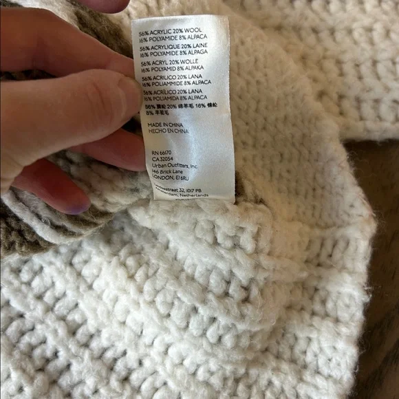 FREE PEOPLE Women's Alpine Pullover Sweater Size M In Ivory - Picture 10 of 12